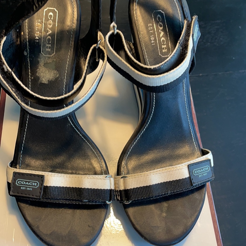 Coach Wedge-Heeled Sandals - Picture 6 of 16